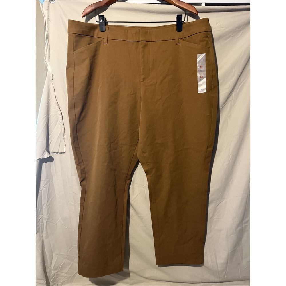 Old Navy Ladies Plus Size High Rise Pixie Ankle Pants New Size 22 Stretch
